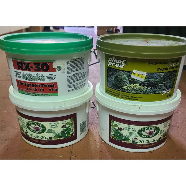 4 x 2 KG ASST. FERTILIZER 20-20-20 ETC.