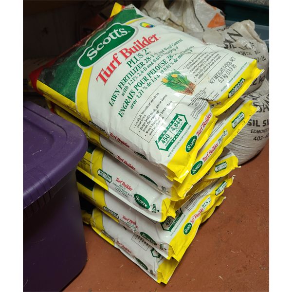 5 SCOTTS TURF BUILDER PLUS 2 LAWN FERTILIZER