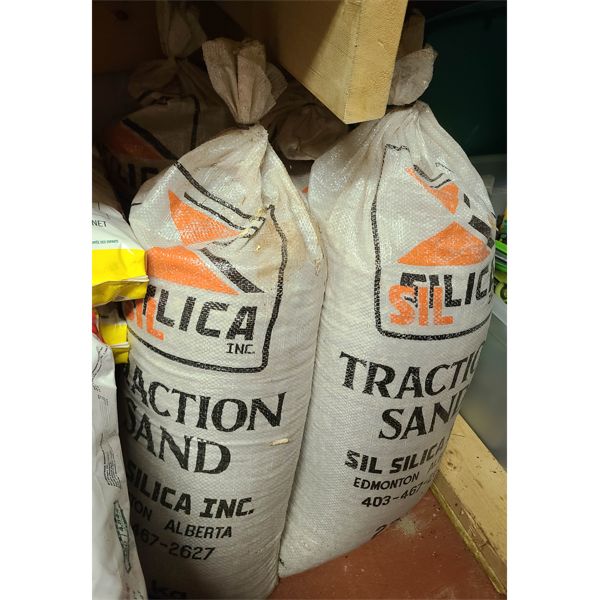 FOUR BAGS OF TRACTION SAND - 22KG PER