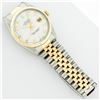 Image 7 : Rolex Mens Two Tone Yellow Gold And Stainless Steel White Diamond 36MM Datejust