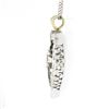 Image 5 : Vintage 14k White Gold 0.99 ctw Round Diamond Dangle Pendant w/ 15" Chain Neckla