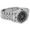 Image 4 : Rolex Mens Stainless Steel Black String Diamond Lugs And Ruby Datejust 36MM