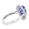 Image 3 : 4.62 ctw Tanzanite and 0.85 ctw Diamond 18K White Gold Ring