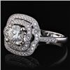 Image 2 : 1.13 ctw CENTER Diamond 14KT White Gold Ring (1.58 ctw Diamonds)