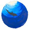 Image 3 : Blue Sea Dolphin by Wyland Original
