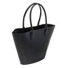 Image 3 : Mansur Gavriel Navy Blue Leather Triangle Handbag