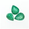 Image 1 : 4.48 ctw Pear Cut Natural Emerald Parcel