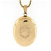 Image 4 : Antique Victorian 14k Gold Enamel Portrait Oval Locket Pendant & Chain Necklace