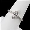 Image 2 : 0.40 ctw SI1 CLARITY E COLOR CENTER Diamond Platinum Ring (0.66 ctw Diamonds)