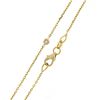 Image 5 : 14K Yellow Gold .12 ctw 6 Bezel Station Round Diamond by the Yard Chain Necklace