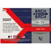 Image 2 : 2004 Donruss Elite Back 2 Back Jacks Babe Ruth Bat Card 14/25