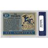 Image 2 : 1955 Topps All-American Football #37 Jim Thorpe PSA 7 NM