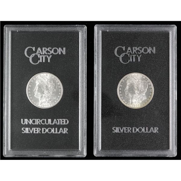 1883-CC Morgan Dollar, Two Uncirculated to CU