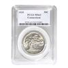 Image 1 : 1935 Connecticut Half Dollar PCGS MS63
