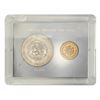 Image 2 : Mexico, 1959 Gold 10 Pesos, and 1956 Silver 10 Pesos