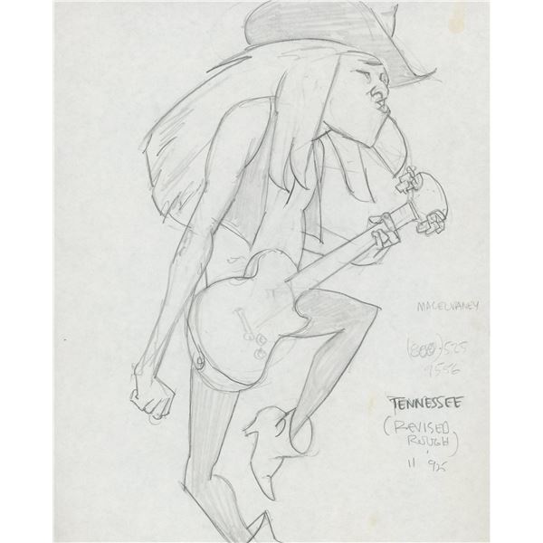 Tony Salmons original signed sketch