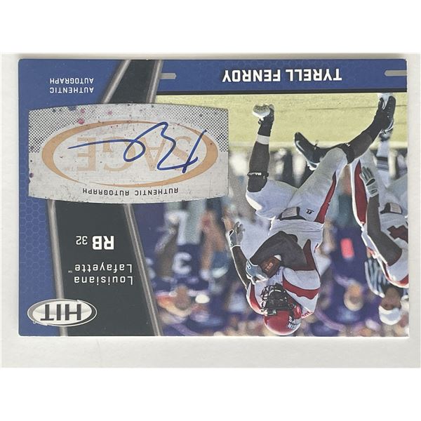 Tyrell Fenroy signed autograph card
