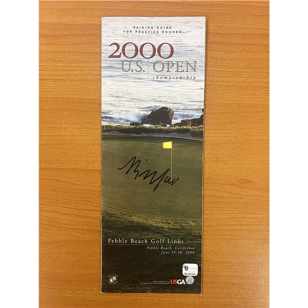 2000 Pebble Beach 100th U.S. Open Championship Billy Mayfair signed program - Global Authenticated