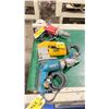 Image 1 : MAKITA JS8000 ELECTRIC CEMENT SHEAR, DEWALT DW313 ELECTRIC JIGSAW & A ELECTRIC MILWAUKEE MAGNUM