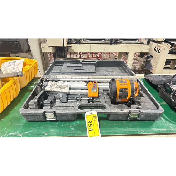 JOHNSON 40-6515 SELF LEVELING ROTARY LASER IN A HARD TRANSPORT CASE