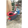 Image 3 : VILEDA SPIN MOP BUCKET, VARIOUS CLEANING PRODUCTS, 2 WOODEN STORAGE SQUARES, STAINLESS STEEL TOILET