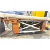 Image 3 : WHITE / NATURAL WOOD ELECTRIC ADJUSTABLE PROFESSIONAL MASSAGE BED WITH REMOTE, POWER CABLE