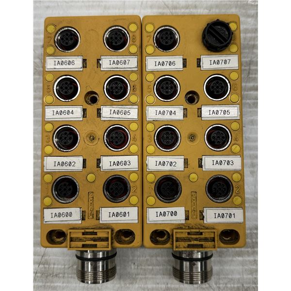 (2) Turck #VB 80-CS12 ID No. U7031 Terminal Block Connectors