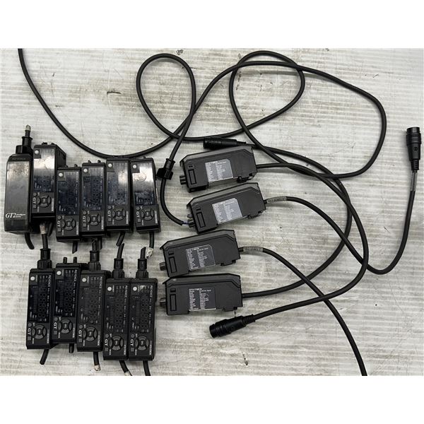 Lot of (15) Keyence #GT2-71MCN Digital Contact Sensor Amplifier Units