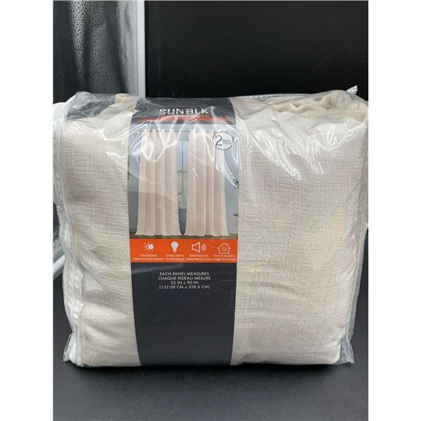 Sunblk Total Blackout Curtain, 2 Panels (52in x 90in)