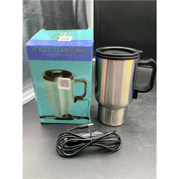 Heated Travel Mug Stainless Steel