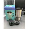 Image 1 : Heated Travel Mug Stainless Steel