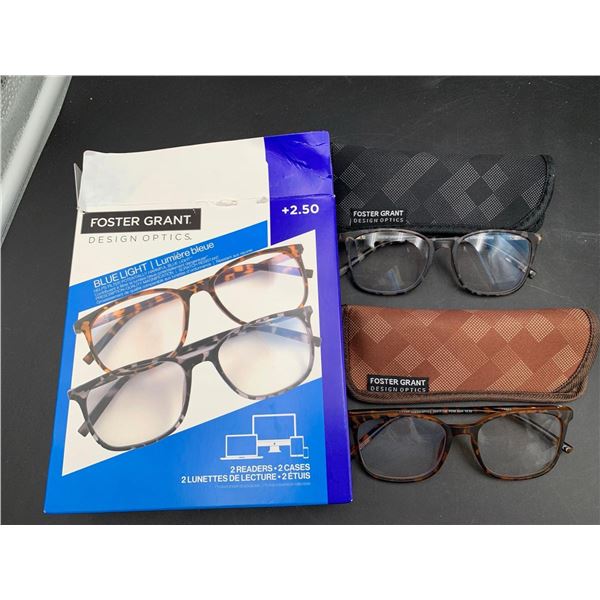 Foster Grant Blue Light Glasses (2.50) 2pk