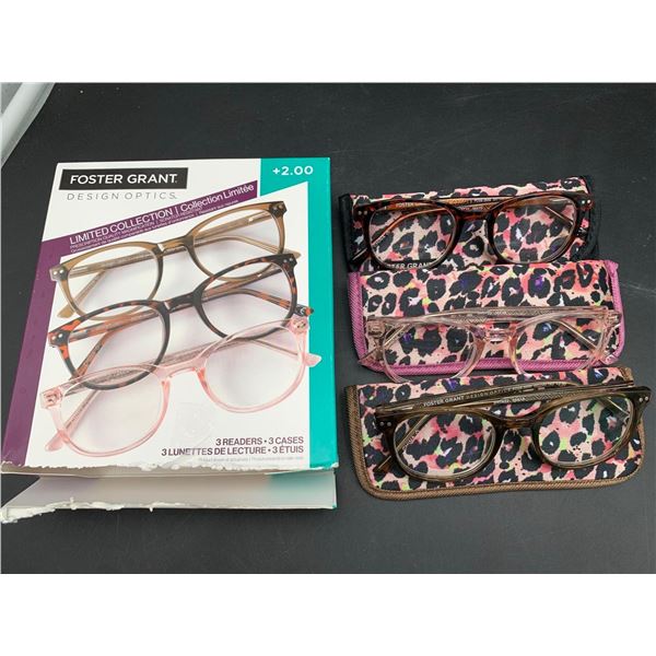 Foster Grant Limited Collection Readers 3pk (2.00)