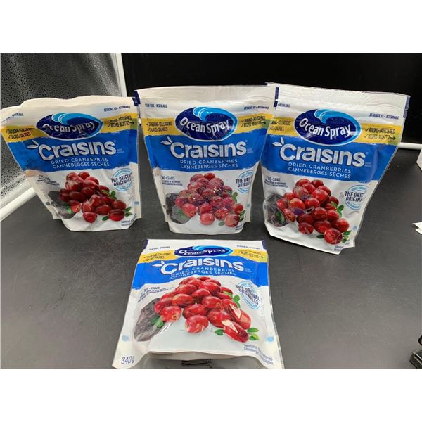 Ocean Spray Craisins Dried Cranberries (4 x 340g)