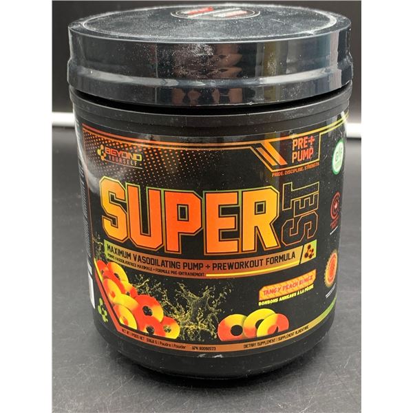 Super Set Maximum Vasoldilating Pump & Preworkout Formula- Tangy Peach Ringz (598g)