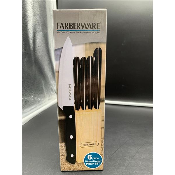 Farberware 6 Piece Triple Riveted Prep Set Knife Set