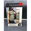 Image 1 : Tahari Ribbed Cotton 3pk Tank Tops (M) Green, grey, tan