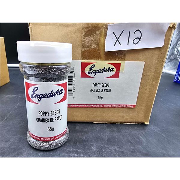 Engedura Poppy Seeds (12 x 55g)