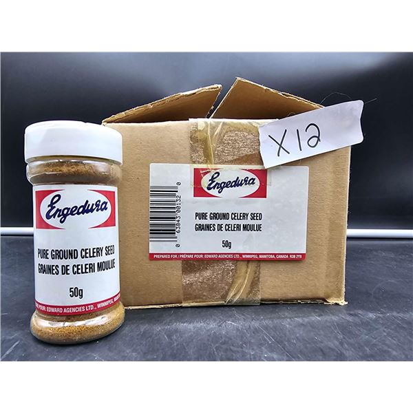 Engedura Pure Ground Celery Seed (12 x 50g)