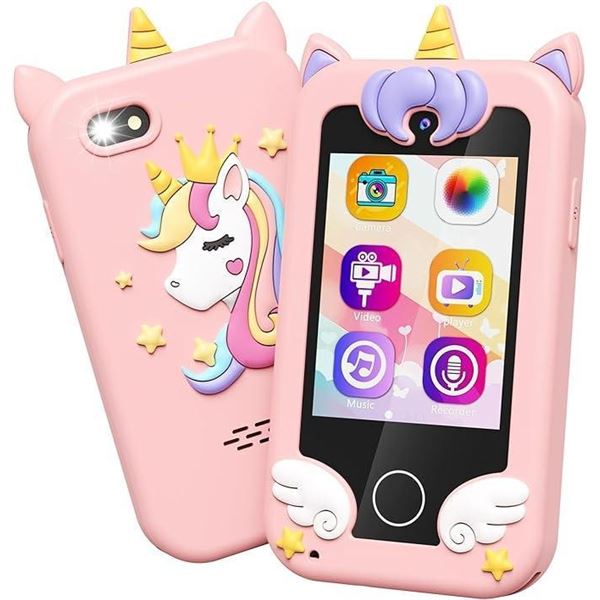 Kids Toy Smartphone, Gifts and Toys for Girls Boys Ages 3-8 Years Old, Fake Play Unicorn Toy Phone w