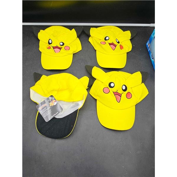 Lot of 4 Pikachu Hats