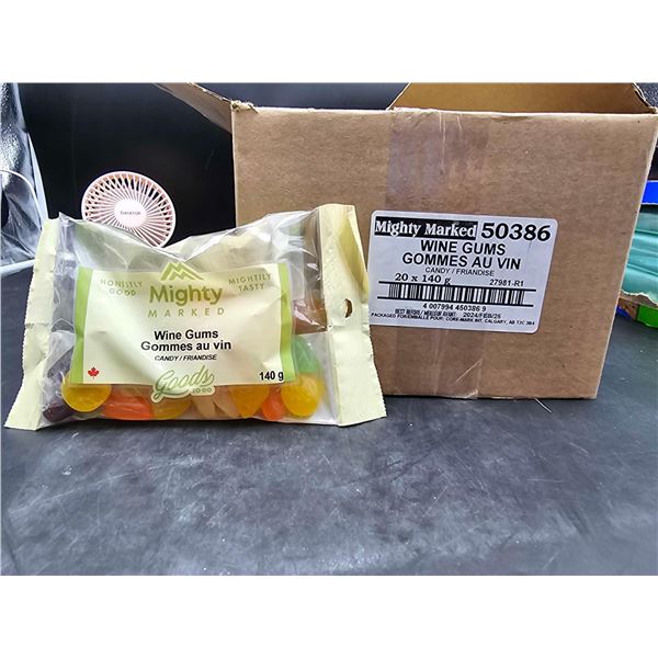 Mighty Marked Wine Gums (20 x 140g)