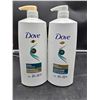 Image 1 : Dove Daily Moisture Shampoo & Conditioner for Dry Hair (2 x 1.18L)