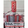 Image 1 : ZOA Zero Sugar Strawberry Watermelon Energy Drink 12x355ml