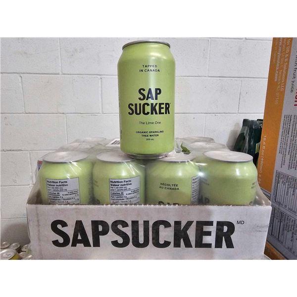 Sap Sucker The Lime One Organic Sparkling Tree Water 12x355ml