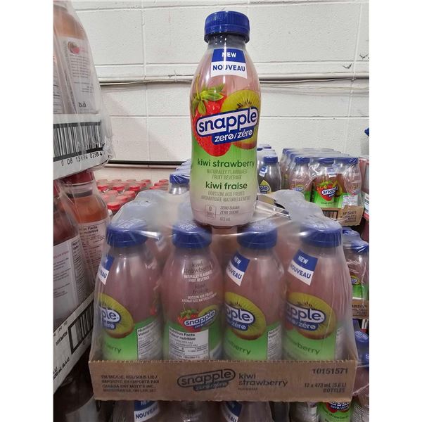Snapple Zero Kiwi Strawberry Beverage 12x 473ml