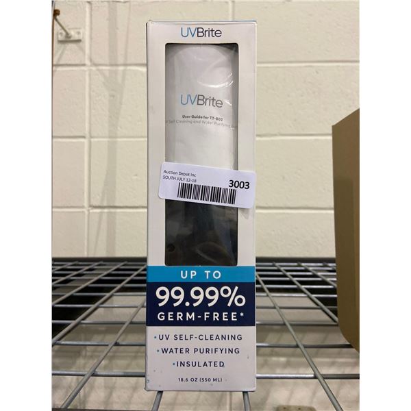 UV Brite self cleaning and water purifying insulated water bottle