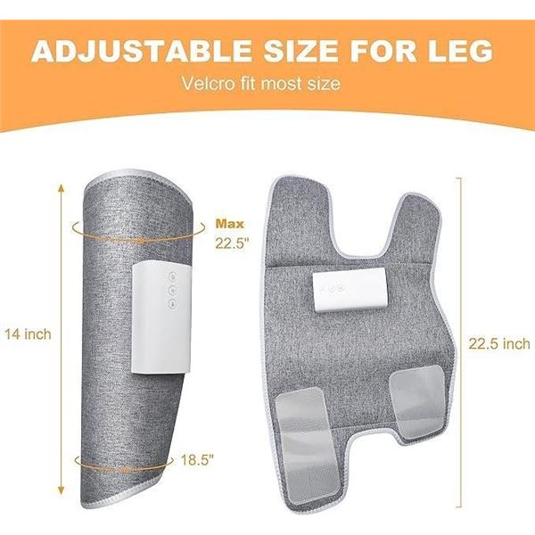 Cordless Leg Massager for Circulation Portable Rechargeable Leg Massager with Heat for Relaxation Ca
