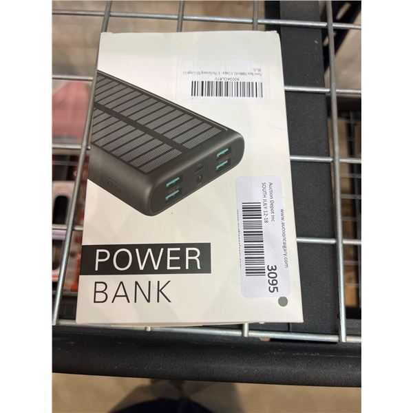 Solar powered power bank / portable charger