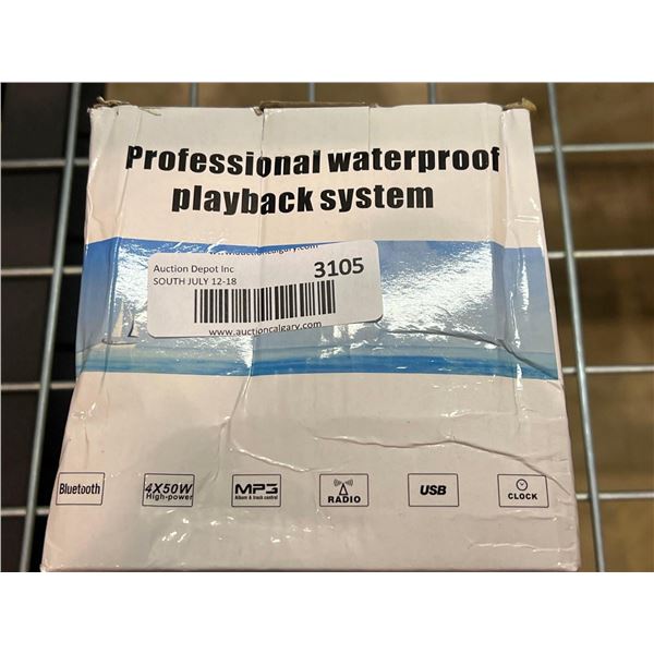 Water proof outdoor radio for recreational vehicle use